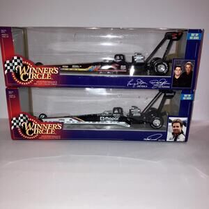 (2) VTG 96’ NEW Winner's Circle Dunn, Dixon Jr, Prudhomme Dragster Die-cast 1/24